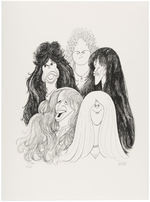 AEROSMITH LITHOGRPAH SIGNED BY AL HIRSCHFELD.