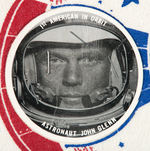 "1ST AMERICAN IN ORBIT ASTRONAUT JOHN GLENN" PENNANT.