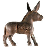 “VICTORY WITH ROOSEVELT/1932" SMALL CAST ALUMINUM DONKEY.
