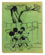 "MICKEY MOUSE" RARE THREE-RING BINDER.