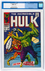 "THE INCREDIBLE HULK" & "FANTASTIC FOUR" CGC PAIR.