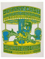 CAROUSEL BALLROOM CONCERT POSTER PAIR FEATURING JOHNNY CASH.