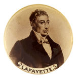 “LAFAYETTE” EARLY REAL PHOTO BUTTON TAKEN FROM A PORTRAIT.