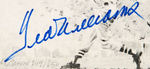 TED WILLIAMS SIGNED "THE SPLENDID SPLINTER" BASEBALL PRINT.