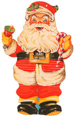 "SEARS HAPPI-TIME TOYLAND/TOY TOWN" SANTA PAIR.