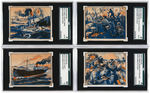 "WAR NEWS PICTURES" GUM, INC. COMPLETE SET WITH SGC-GRADED "DIRTY DOZEN."