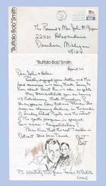 BUFFALO BOB SMITH HAND-WRITTEN LETTER.