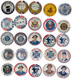 POST WORLD WAR I VETERAN ORGANIZATION BUTTONS.