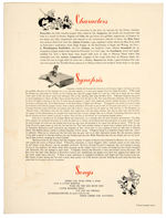 “A WORD ABOUT WALT DISNEY’S PINOCCHIO” PRE-RELEASE PROMOTIONAL FOLDER.