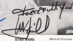 "STAR WARS" - CARRIE FISHER & MARK HAMILL SIGNED STILL.