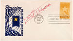 LOWELL THOMAS SIGNED FIRST DAY COVER.