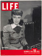 GINGER ROGERS SIGNED "LIFE" MAGAZINE.