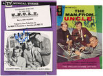 "THE MAN FROM U.N.C.L.E." CAST-SIGNED COMIC BOOK & SHEET MUSIC.