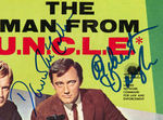 "THE MAN FROM U.N.C.L.E." CAST-SIGNED COMIC BOOK & SHEET MUSIC.