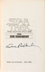 "STAR TREK: THE MOTION PICTURE" NOVEL ADAPATATION SIGNED BY "STAR TREK" CREATOR GENE RODDENBERRY.