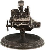 FORD "UNIVERSAL CREDIT COMPANY" FIGURAL AUTOMOBILE ENGINE PAPERWEIGHT.