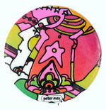 "PETER MAX" PAIR OF PIN-BACKS FROM SET.