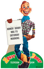 "HOWDY DOODY SMILE" COMPLETE UNUSED DIE-CUT STORE DISPLAY WITH PAD OF BALLOTS & COVER LETTER.