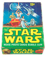 “STAR WARS” TOPPS GUM CARD DISPLAY BOXES WITH PACKS.