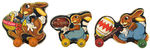 FUNNY LITTLE BUNNIES FISHER-PRICE PUSH TOYS.