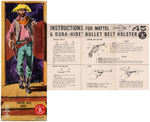 "MATTEL SHOOTIN' SHELL .45 VIGILANTE HOLSTER SET."