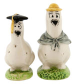 LI’L ABNER CHARACTERS SHMOOS, MAMMY AND PAPPY LOT OF FOUR SALT & PEPPER SETS.