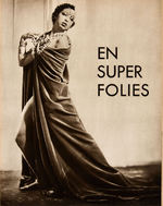 JOSEPHINE BAKER FEATURED IN "FOLIES BERGERE - 1937" PROGRAM.