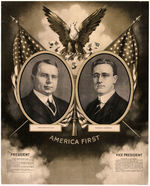 GRAPHIC 1920 COX AND ROOSEVELT JUGATE POSTER.