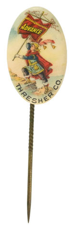 SUPERB FARM EQUIPMENT STICKPIN FOR “ADVANCE THRESHER CO.”