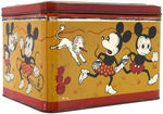 MICKEY MOUSE & MINNIE MOUSE LARGE SWISS CANDY TIN.