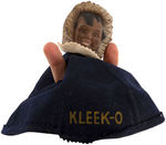 "KLEEK-O" CLICQUOT CLUB SODA BEANIE & TAB.