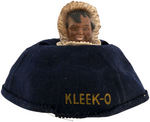 "KLEEK-O" CLICQUOT CLUB SODA BEANIE & TAB.