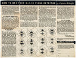 "CAPTAIN MIDNIGHT'S MJC-10 PLANE-DETECTOR" COMPLETE PREMIUM.