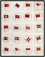 SWEET CAPORAL CIGARETTES (CELLULOID) FLAGS OF THE WORLD STICKPINS EXTENSIVE COLLECTION C. 1915.