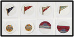 SWEET CAPORAL CIGARETTES (CELLULOID) FLAGS OF THE WORLD STICKPINS EXTENSIVE COLLECTION C. 1915.