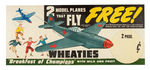 "WHEATIES JACK ARMSTRONG MODEL PLANES" STORE SIGN.