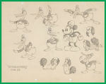 THE DOGNAPPER - EARLY DONALD DUCK MODEL SHEET.