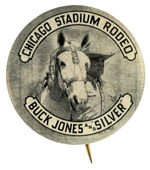 "CHICAGO STADIUM RODEO/BUCK JONES AND SILVER."