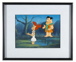 "THE FLINTSTONES" FRAMED ANIMATION CEL DISPLAY.