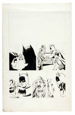 GOLDEN AGE BATMAN TRYOUT SEQUENCE ORIGINAL ART.