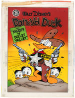 CARL BARKS "WALT DISNEY'S DONALD DUCK IN 'SHERIFF OF BULLET VALLEY'" POSTER PRODUCTION ART.