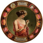 "NATIONAL CIGAR STANDS CO." ADVERTISING TIP TRAY.