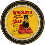 "WRIGLEY'S MINERAL SCOURING SOAP" ADVERTISING TIP TRAY.