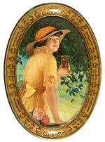 "DRINK COCA-COLA" 1916 TIP TRAY WITH ELAINE.