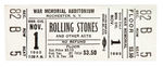 ROLLING STONES 1965 AMERICAN TOUR UNUSED TICKET.