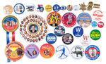 GEORGE W. BUSH EXTENSIVE BUTTON COLLECTION FROM 2000 THROUGH 2004.