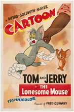 TOM & JERRY "THE LONESOME MOUSE" POSTER.