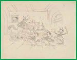 SILLY SYMPHONIES - THREE LITTLE WOLVES PUBLICITY ARTWORK.