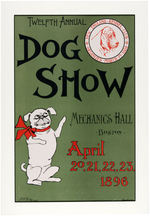 1896 "NEW ENGLAND KENNEL CLUB DOG SHOW" SIGN.