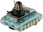 "V-2" SPACE TANK AKA ROBBY THE ROBOT TANK BATTERY-OPERATED TOY (COLOR VARIETY).